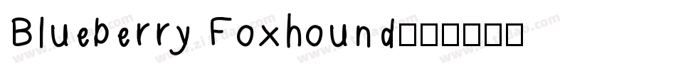 Blueberry Foxhound字体转换